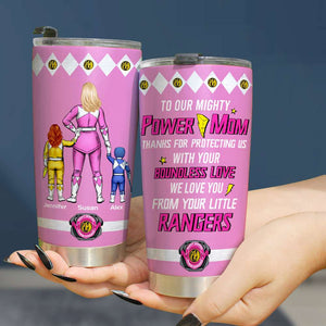 Personalized Gifts For Dad Tumbler Mighty Power Dad 01hthn060324hh - Tumbler Cups - GoDuckee