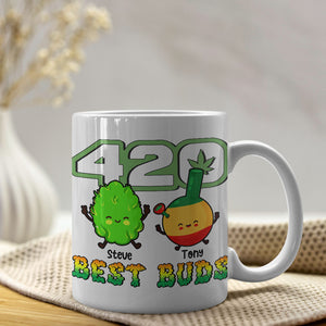 Best Buds- Gift For Friends-Personalized Coffee Mug- Friends Coffee Mug - Coffee Mug - GoDuckee