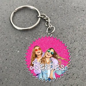 Bestie Personalized Custom Photo Keychain 01NAPO110723 Gift For Friend - Keychains - GoDuckee