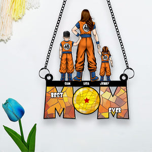 Personalized Gifts For Mom Suncatcher Window Hanging Ornament 03OHMH240424HH Mother's Day - Ornaments - GoDuckee