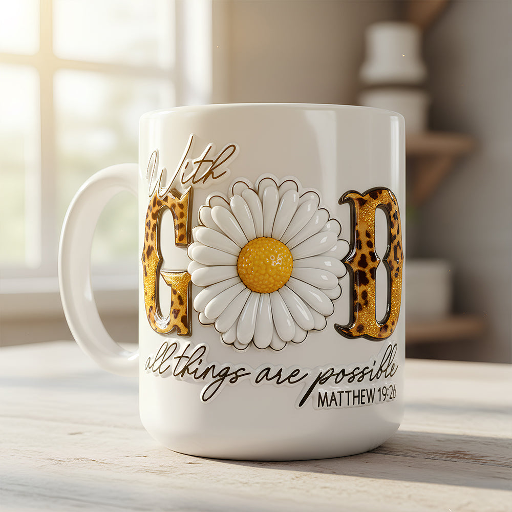 Faith & Flowers Mug Personalized Gifts For Christian 08HUDT261125 - Coffee Mug - GoDuckee