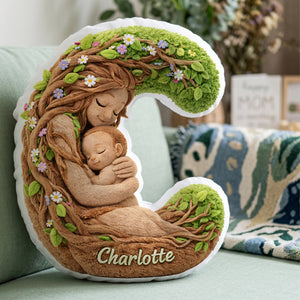 Forest Mom Alphabet Custom Shaped Pillow - Personalized Gifts For Mother 01huta221225 - Pillow - GoDuckee