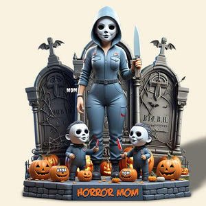 Personalized Gifts For Mom Acrylic Plaque, Horror Mom Slay 01QHDT120425 - Shaped Plaques - GoDuckee
