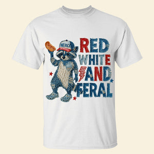 Funny Raccoon Personalized Gifts For The 4th Of July Spirit 04NADT300525 - Shirts - GoDuckee