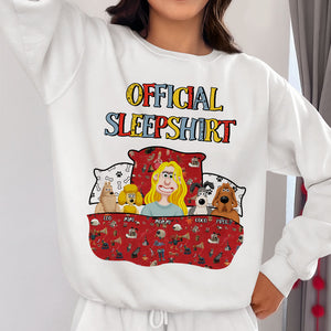 Personalized Gifts For Mom Dog Lover Shirt Official Sleepshirt 02XQMH210125PA - Shirts - GoDuckee