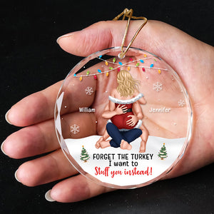 Personalized Gifts For Couple, Naughty Couple Christmas Crystal Ornament 02NAQN110924HH - Ornament - GoDuckee