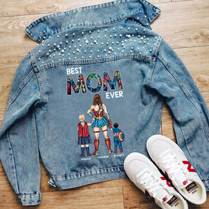 Personalized Gifts For Mom Denim Jacket 02qhqn010424pa Best Mom Ever - Denim Jacket - GoDuckee