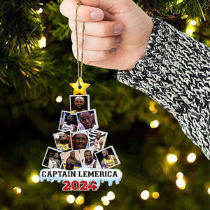 Custom Photo Christmas Gift For Basketball Fans Ornament 05TOMH120824 - Ornament - GoDuckee