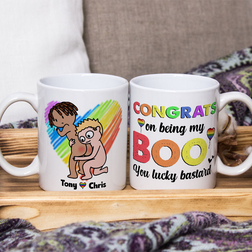 Couple Congrats On Being My Boo 01htpo090623hh Personalized Coffee Mug - Coffee Mug - GoDuckee