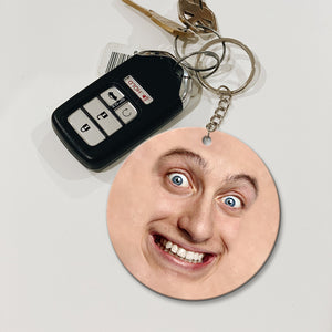 Reaction Face, Personalized Keychain, Gifts For Family, Friends - Keychains - GoDuckee
