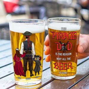 Personalized Gifts For Dad Beer Glass 02htmh140524pa Father's Day - Drinkware - GoDuckee