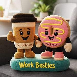 Work Besties Custom Shape Pillow - Personalized Gifts For Besties 02nata151125 - Pillow - GoDuckee