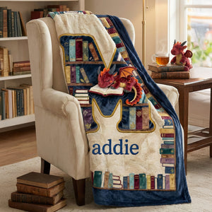 Fantasy Book Dragon Blanket, Personalized Gifts For Reading Lovers 01qhtn061225 - Blanket - GoDuckee