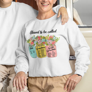 Blessed To Be Called Grandma Personalized Shirt Hoodie, Gift For Mom - Shirts - GoDuckee