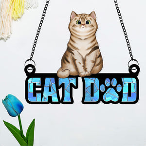 Personalized Gifts For Cat Lover Suncatcher Ornament 041kaqn080724hg - Ornament - GoDuckee