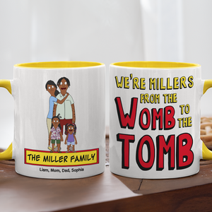 Personalized Gifts For Family Coffee Mug Cartoon Family 02ACPU020225HG - Coffee Mug - GoDuckee