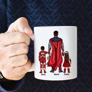 Dad and Kids DR-WHM-03dnqn180323tm Personalized Coffee Mug - Coffee Mug - GoDuckee