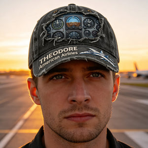 Airplane Cockpit Instrument Panel Classic Cap - Personalized Gifts For Pilot 02nadt300326 - Caps - GoDuckee