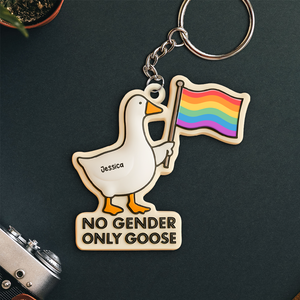 LGBT Goose Keychain - Personalized Gifts For LGBT 03hupu130525 - Keychains - GoDuckee