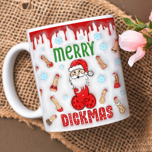 Christmas Gift For Movie Fans, Santa Claus Inflated White Coffee Mug 03OHQN110924 - Coffee Mug - GoDuckee