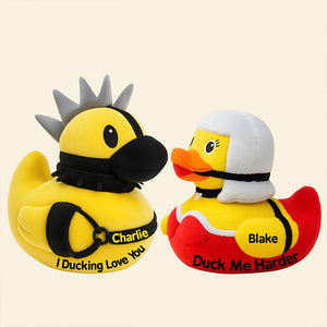 Naughty Duck Couple Pillow Personalized Gifts For Couple 03NADT191125 - Pillow - GoDuckee