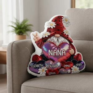 Gnomes Shaped Pillow Personalized Gifts For Grandma 03tgtn030226 - Pillow - GoDuckee