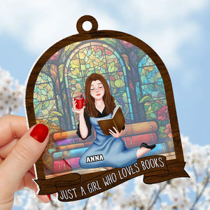 Personalized Gifts For Book Lover Suncatcher Window Hanging Ornament 01katn170624pa - Ornament - GoDuckee