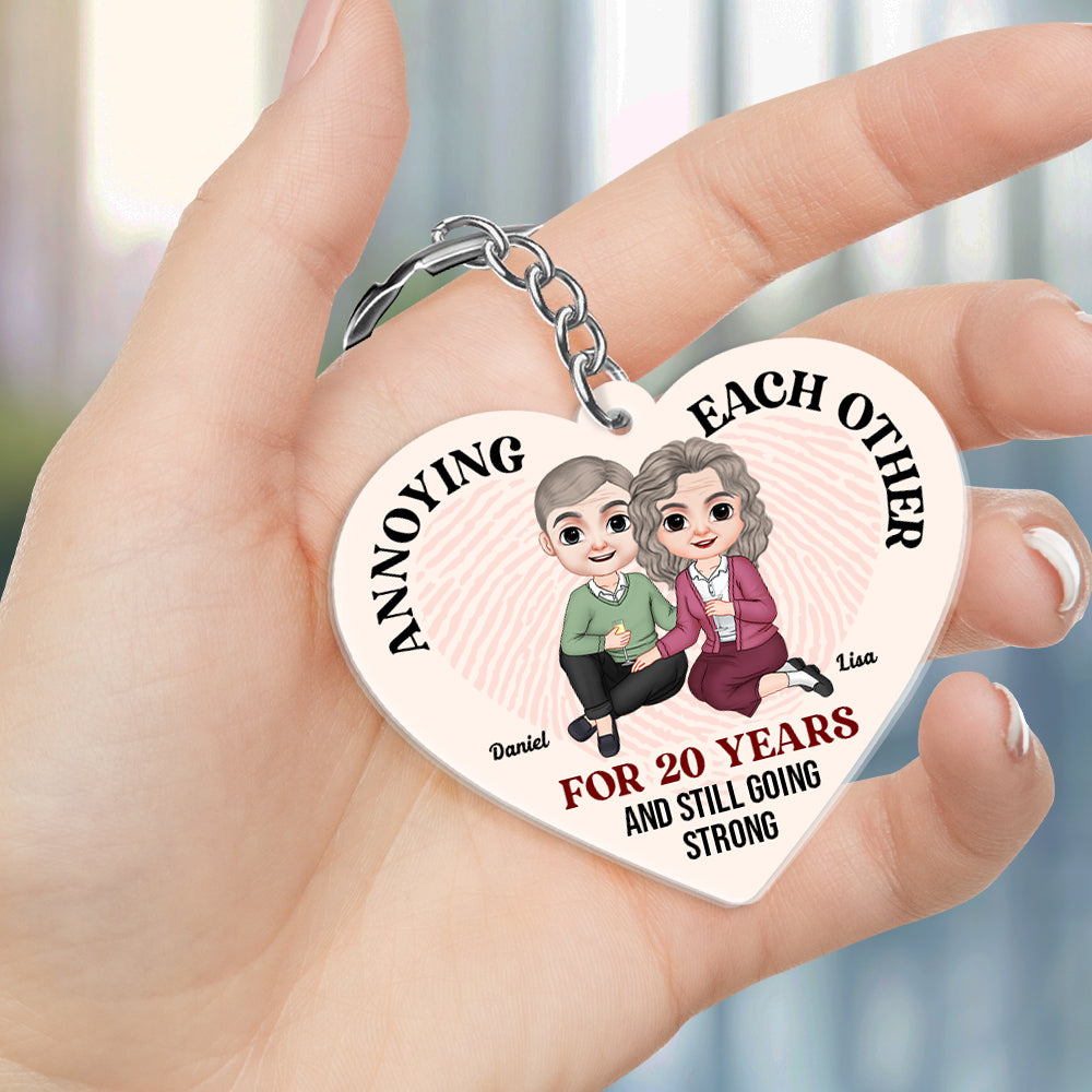 Annoying Each Other, Gift For Couple, Personalized Keychain, Couple Keychain, Couple Gift - Keychains - GoDuckee