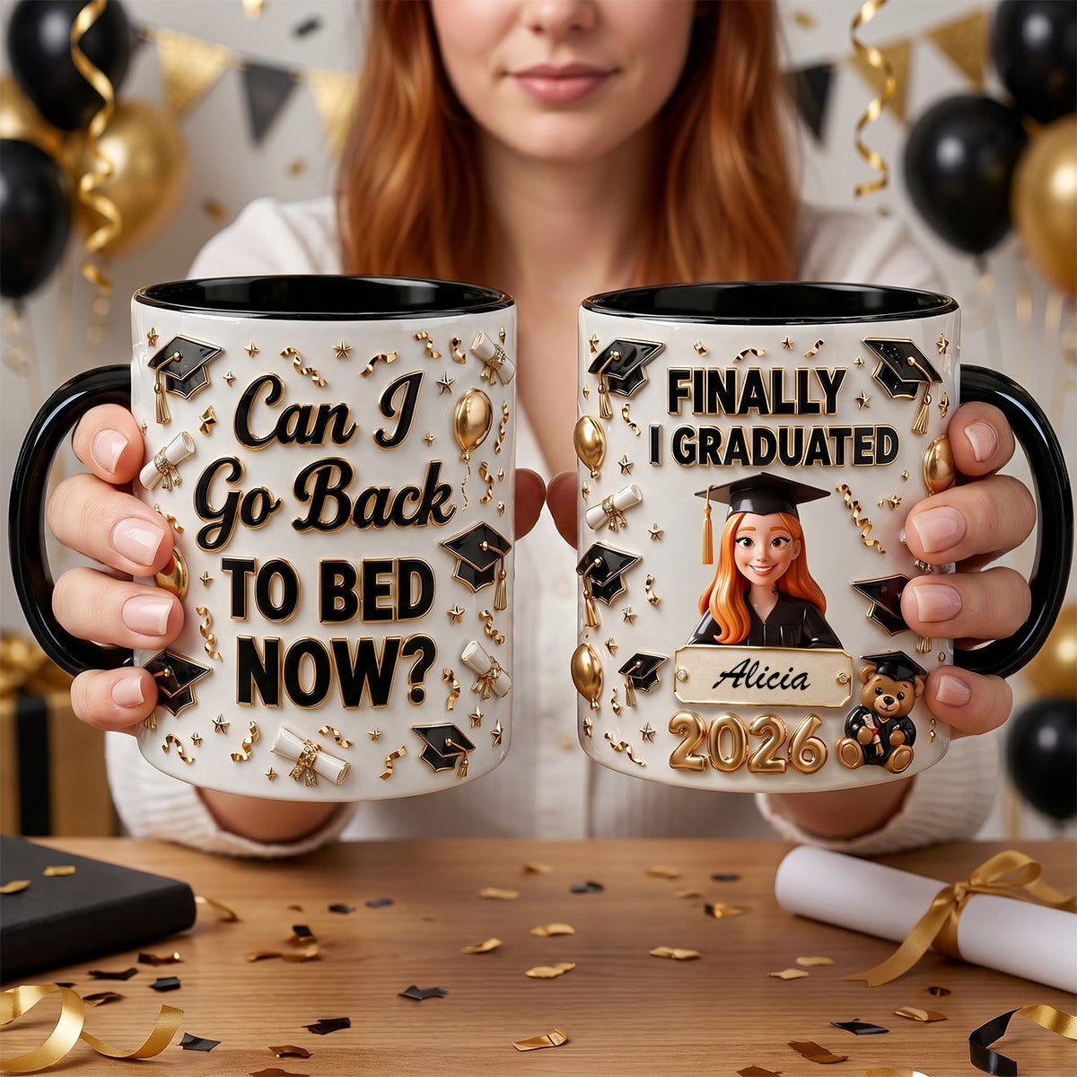 Custom Photo Finally Graduation Coffee Mug - Personalized Gifts For Graduates 01padh110526 - Coffee Mug - GoDuckee