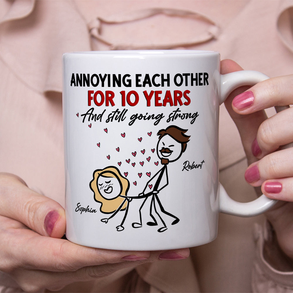Romantic Couple, Forever In Love, Personalized Coffee Mug, A Timeless Gift For Couples, - Coffee Mug - GoDuckee
