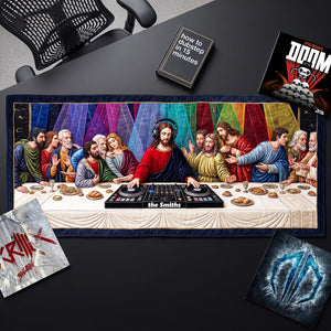 Funny Jesus Quilted Table Runner - Personalized Gifts For Family 05tota140826 - Quilted Table Runner - GoDuckee