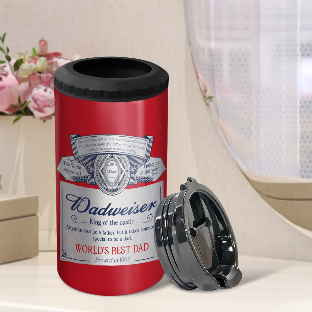 World's Best Dad, Personalized Beer, Dad 4 In 1 Can Cooler Tumbler Gif -  GoDuckee