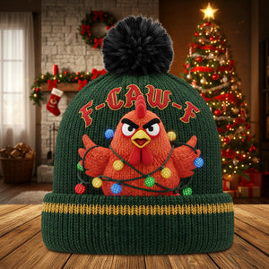 Personalized Humorous Christmas Gifts For Coworkers, Friends Bobble Beanie Hat 02natn091025 - Hat - GoDuckee