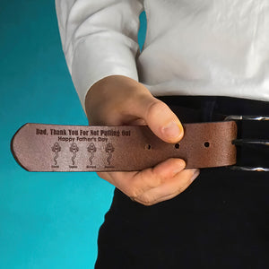 Personalized Gifts For Dad Secret Message Men's Belt 06ohqn030424 Father's Day - Belts - GoDuckee