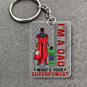 Power Dad And Kids TT Personalized Keychain 09dnqn240523tm - Keychains - GoDuckee
