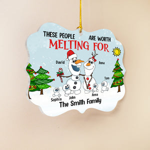 Personalized Family Medallion Acrylic Ornament, Christmas Gift, 05HTTN190723HA - Ornament - GoDuckee