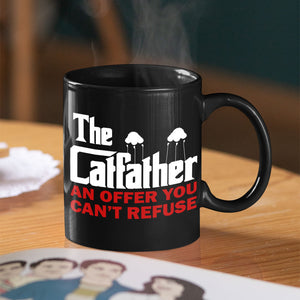 The Cat Father An Offer You Can't Refuse Personalized Coffee Mug 03QHPO270523HA - Coffee Mug - GoDuckee