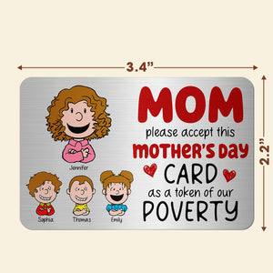 Personalized Gifts For Mom Aluminum Wallet Card 021toqn210125hh - Wallet Card - GoDuckee