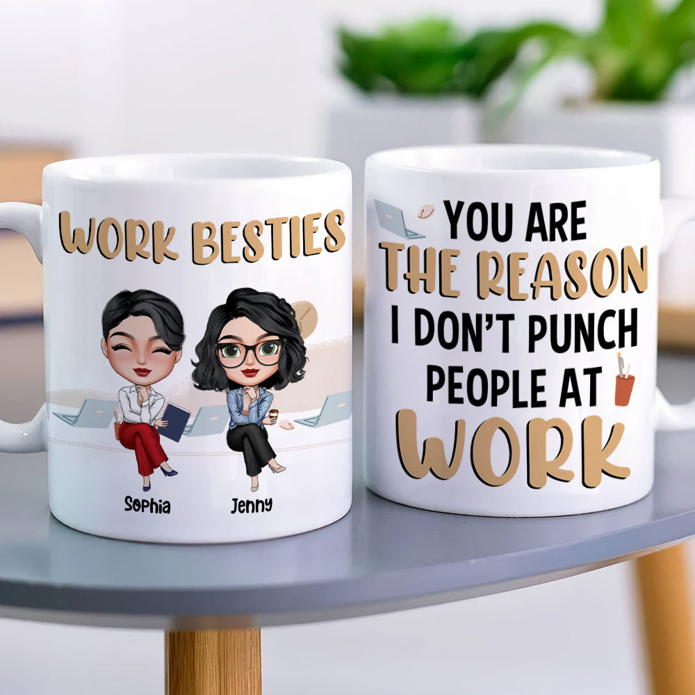 Exceptional Coworker, Best Work Friend, Personalized Coffee Mug, Perfect Gifts For Coworker - Coffee Mug - GoDuckee