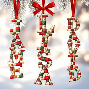 Sewing Alphabet Ornament - Personalized Gift For Christmas Ornament 03HUQN251025 - Ornament - GoDuckee