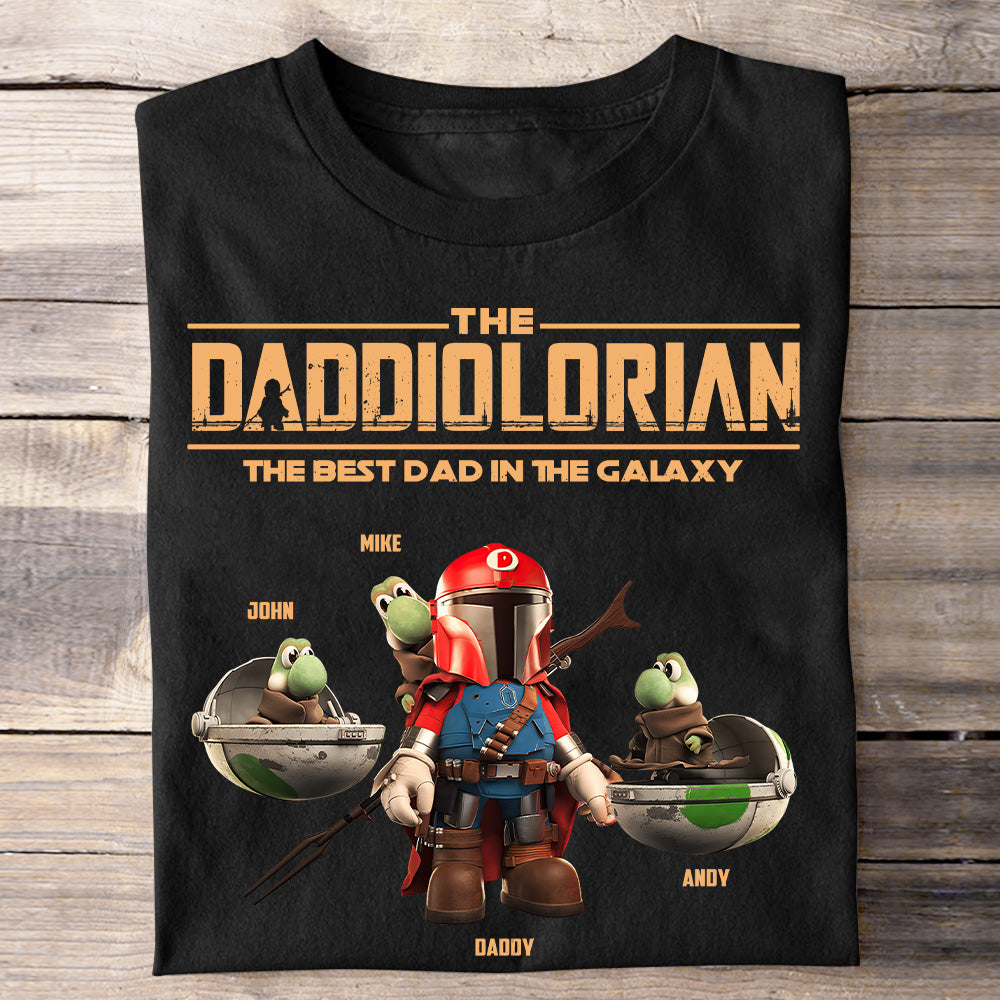 The Best Dad In The Galaxy, Personalized Shirt 06HTHN270523 - Shirts - GoDuckee