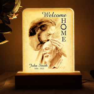Memorial Gifts, Personalized Led Light, Gifts For Heaven - Led Night Light - GoDuckee