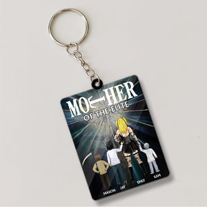 Personalized Gifts For Mom Keychain Mother Of The Elite 03HTMH080324HG - Keychains - GoDuckee