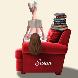 Chill Girl Book Lover Acrylic Plaque Personalized Gifts For Book Lovers 02OHDT300525 - Shaped Plaques - GoDuckee