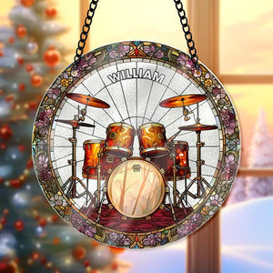 Personalized Gifts For Drummer Suncatcher Ornament 46ACQN240824 - Ornament - GoDuckee