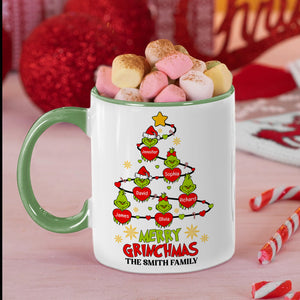 Merry Christmas-Personalized Accent Mug -Gift For Family-Christmas Gift- Family Mug-CC-AM11OZ-06acqn210923 - Coffee Mug - GoDuckee