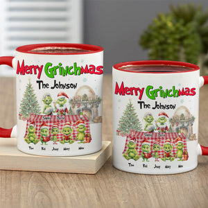 Merry Christmas, Personalized Accent Mug CC-02HTTN090923, Christmas Gift For Family - Coffee Mug - GoDuckee