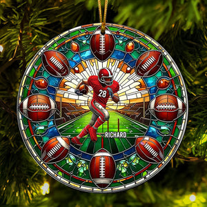 Personalized Gift For Football Lovers Acrylic Ornament 04ACQN071024 - Ornament - GoDuckee