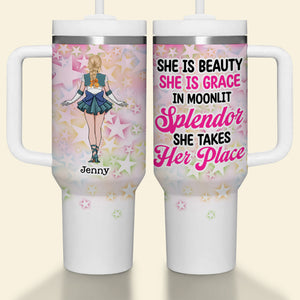 Personalized Gifts For Manga Lover Tumbler She Is Beauty She Is Grace 04totn020324hh - Tumbler Cups - GoDuckee