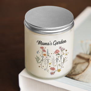 Personalized Gifts For Mom Scented Candle Mama's Garden - Scented Candle - GoDuckee